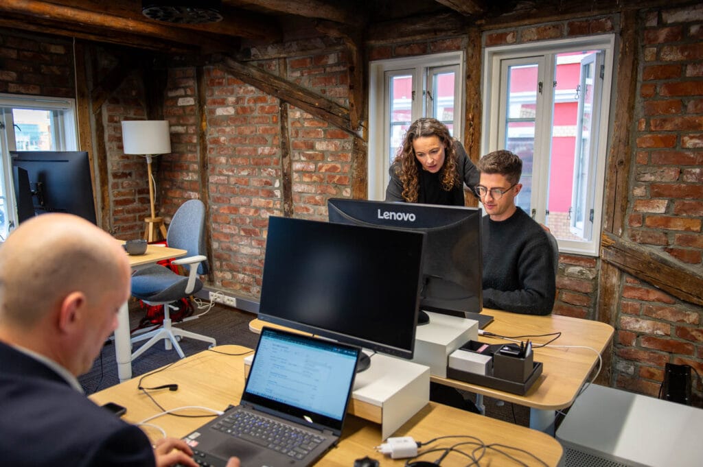 people digital strategy meeting at Project Neon office
